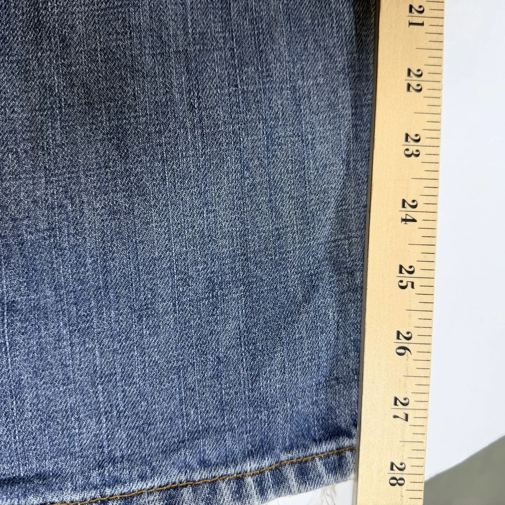Levi's 505 Mens 38x30 Blue Denim Faded Distressed‎ Low Waist Grunge Relaxed Fit